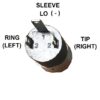 Aux music jack. Auxiliary input. 1/8" jack. 3.5mm