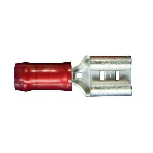 RED insulated 22-18awg crimp Ring Terminal for #10 screws & studs