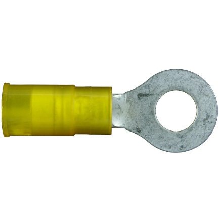 BLUE insulated 16-14awg crimp Ring Terminal for #10 screws & studs