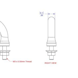 SA-813 Switch Guard, Stainless Steel drawing
