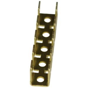 SA-9900 Ground strip, brass, 1/4" tabs