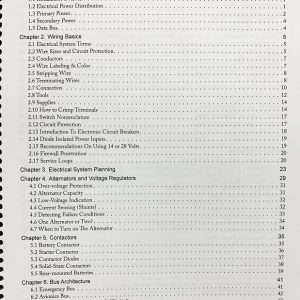 SAB-007 Aircraft wiring guide table of contents