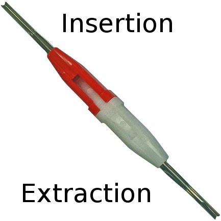 Insertion/Removal Tool for Standard D-Sub pins, Mil Spec.