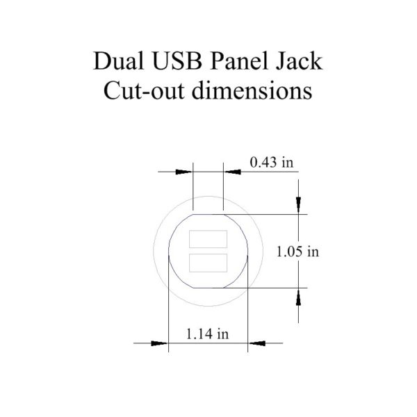 USB Dual Panel Jack