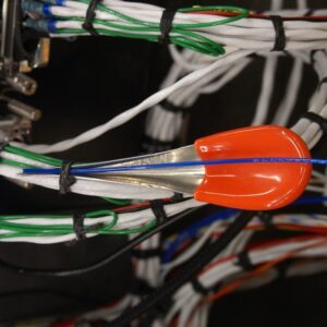 Wirespoon tool used to insert wire into tight spaces