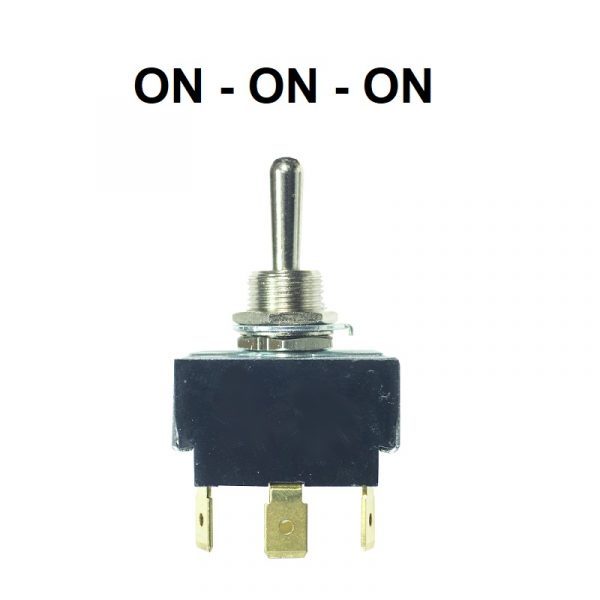 Toggle switch 3 position, DPDT, On/On/On. Steinair Inc.