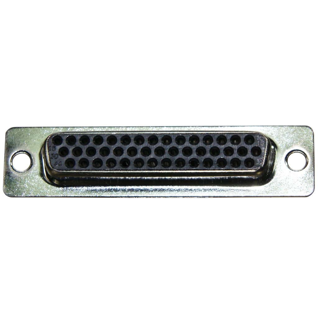 Dsub Connector, High Density, 44 Socket Contacts, Female - Steinair Inc.