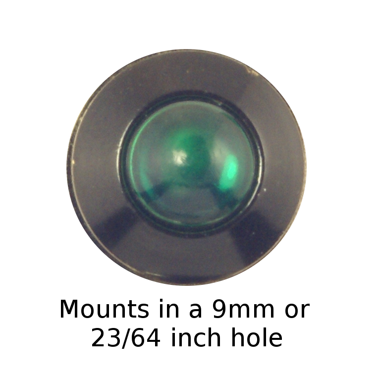 Bevægelig spektrum Martin Luther King Junior Green LED Indicator Light, 12V - Steinair Inc.