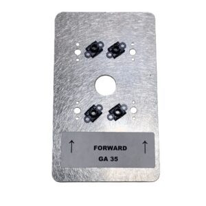 Garmin GA-35 GPS antenna doubler made from 0.063-inch 6061-T6 aluminum