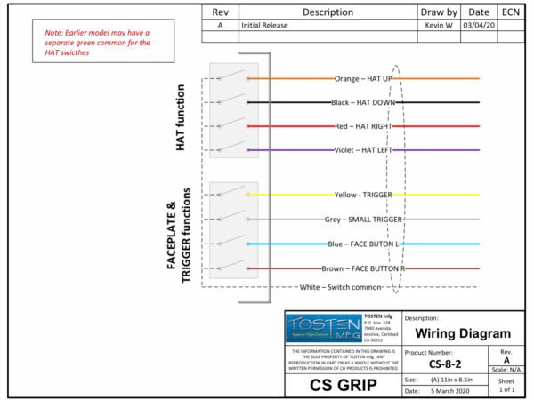 Tosten CS-8 wiring schematic