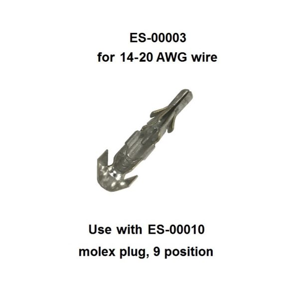 ES-00003 molex pin contact for 9 Position Molex Plug