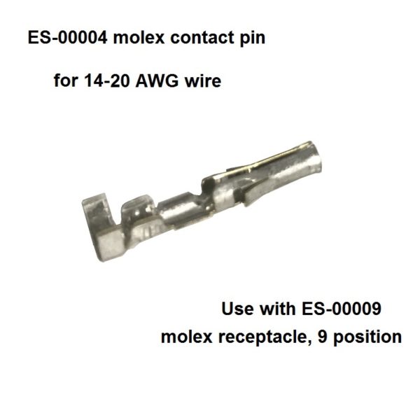 ES-00004 molex socket contact for 9 Position Molex receptacle.