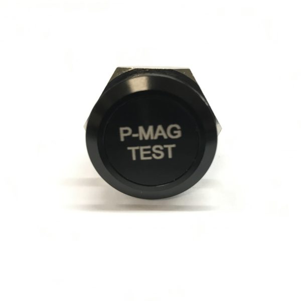 Push-Button-P-MAG-TEST engraved