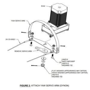 RV14 Yaw Damper Bracket Hoop Servo mounting