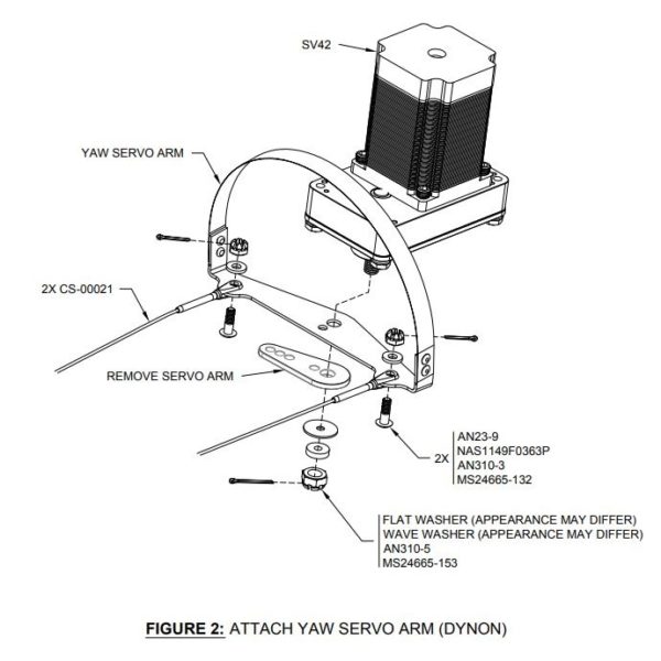 RV14 Yaw Damper Bracket Hoop Servo mounting