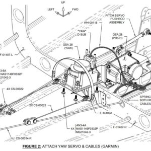 RV14 Yaw Damper Bracket Hoop Servo mounting