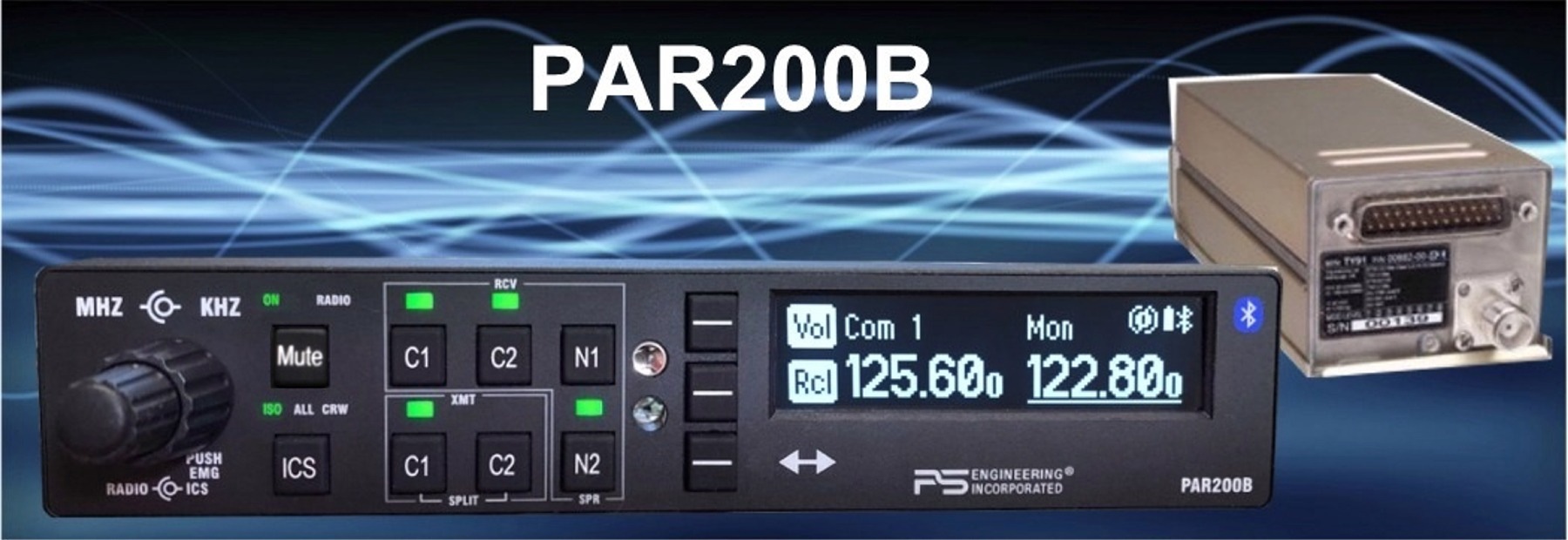 PS engineering PAR200B Audio Panel