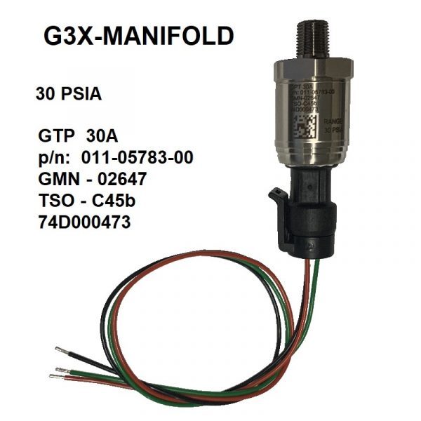 G3X Pressure Sensor, Manifold, 30 psi Steinair Inc.