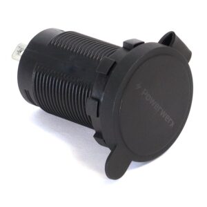 Dual USB AC Circular Panel Mount Charger