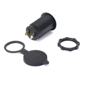 Dual USB AC Circular Panel Mount Charger