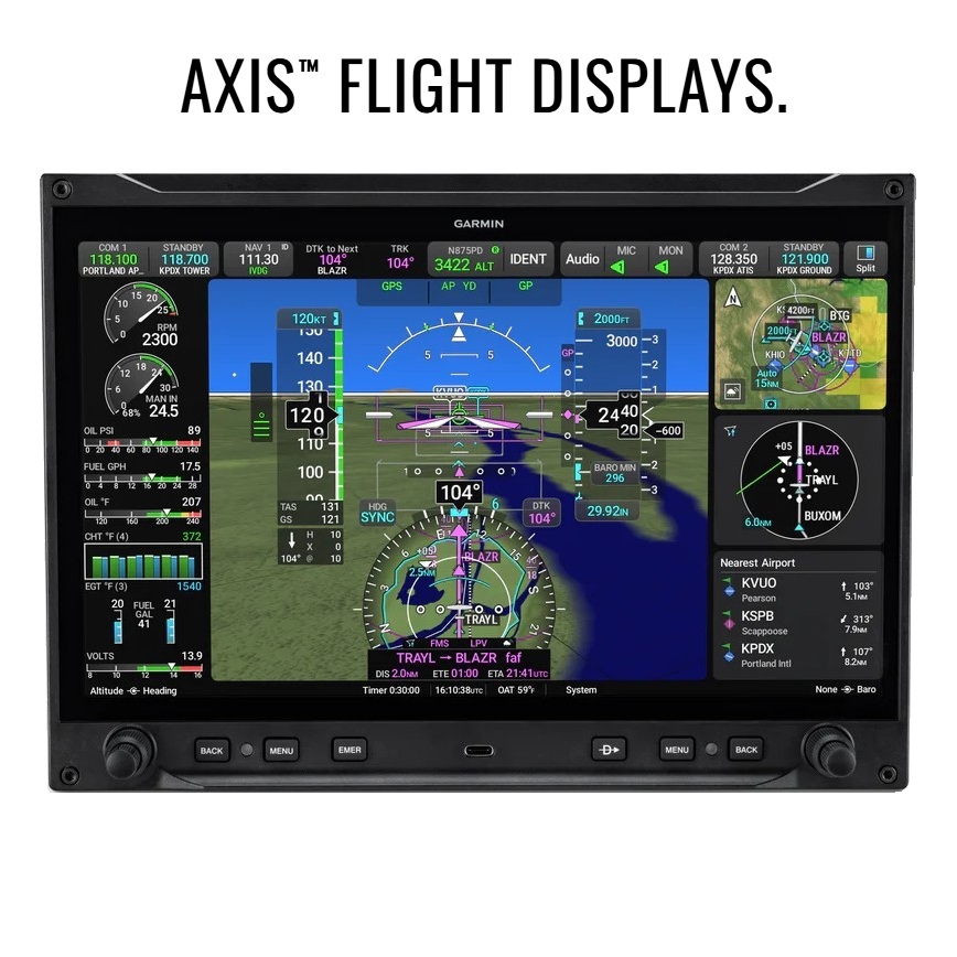 Garmin AXIS GDU 116NC 11.6-inch touchscreen flight display