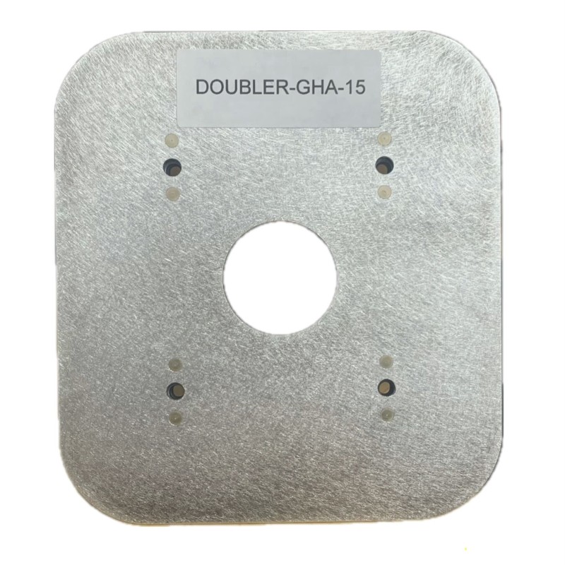 Garmin GHA 15 Antenna Doubler -back Garmin GHA 15 antenna doubler with four nutplates